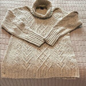 GAP Beige Cowl Neck Sweater